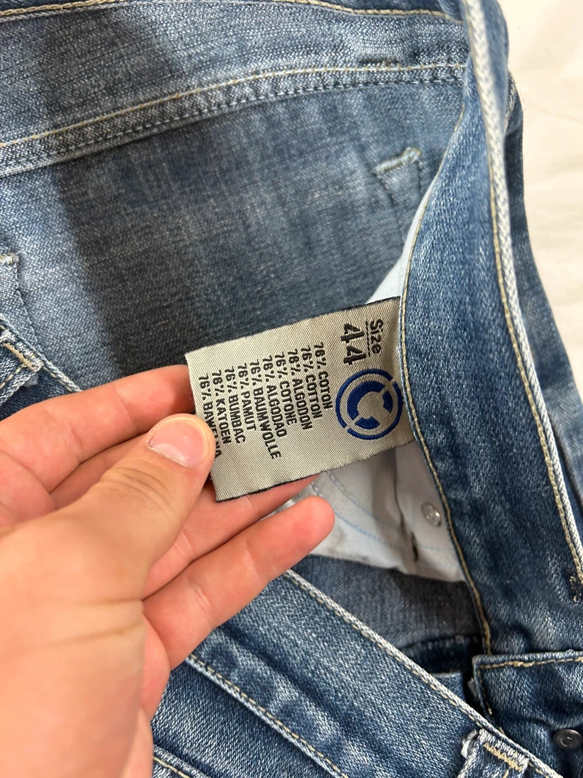 Jean recta azul coockers jeans 44 vintage bordado en la parte posterior talla 44 – photo 12